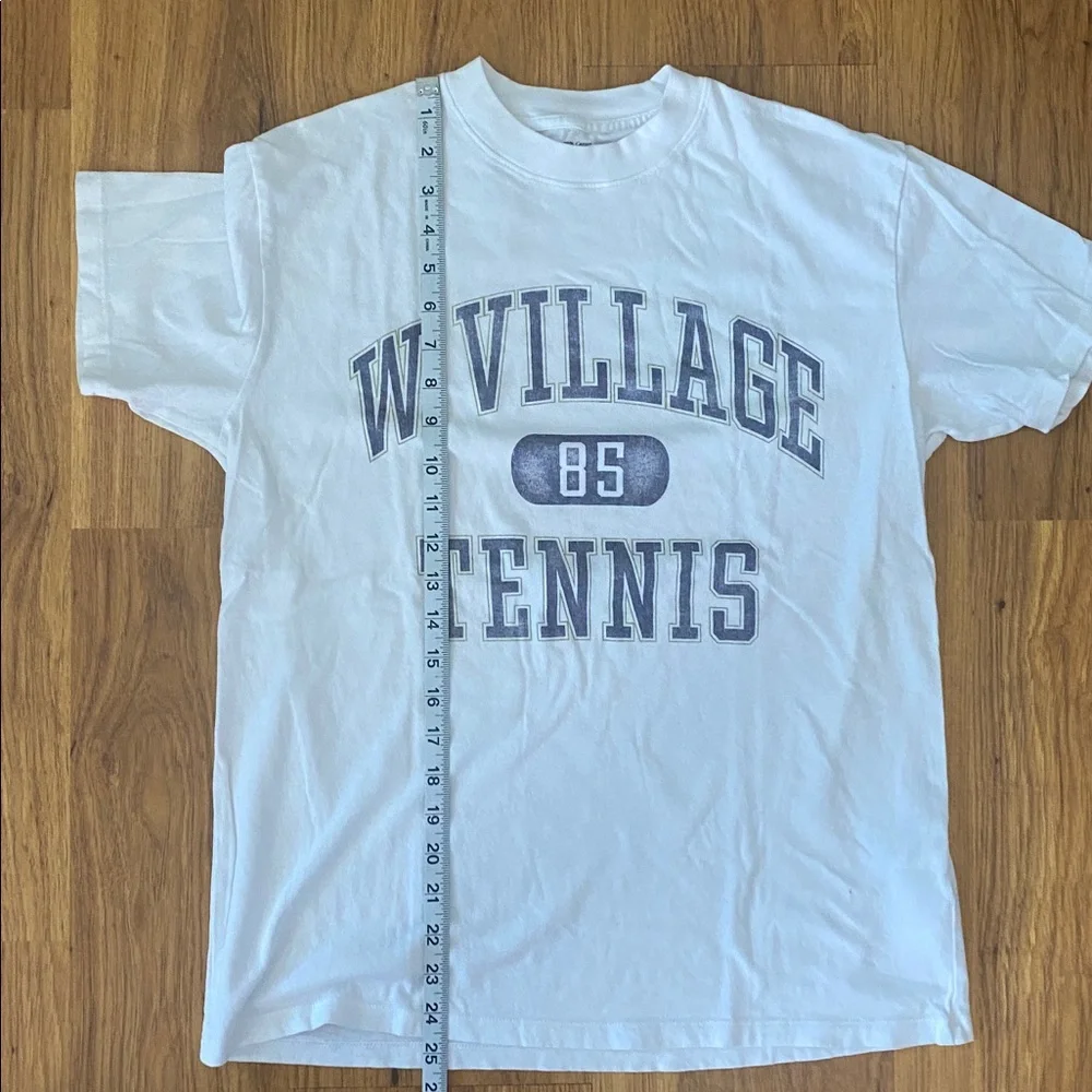 Abercrombie & Fitch W. Village Tennis White Cotton T-Shirt - Picture 8 of 8